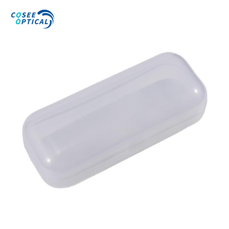 white glasses case